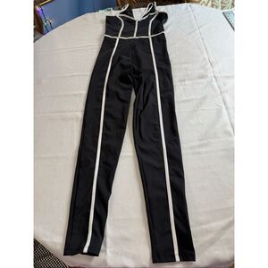 LA Dance Designs Adult Black White Jumpsuit Size Small